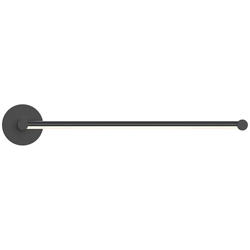 Purolinear 360 LED 25 inch Satin Black ADA Wall Bar Light Wall Light