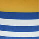 Dann Foley 24 inch Yellow and White and Navy Blue Decorative Pillow
