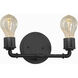 Bronx 2 Light 13 inch Matte Black Bath Bar Wall Light