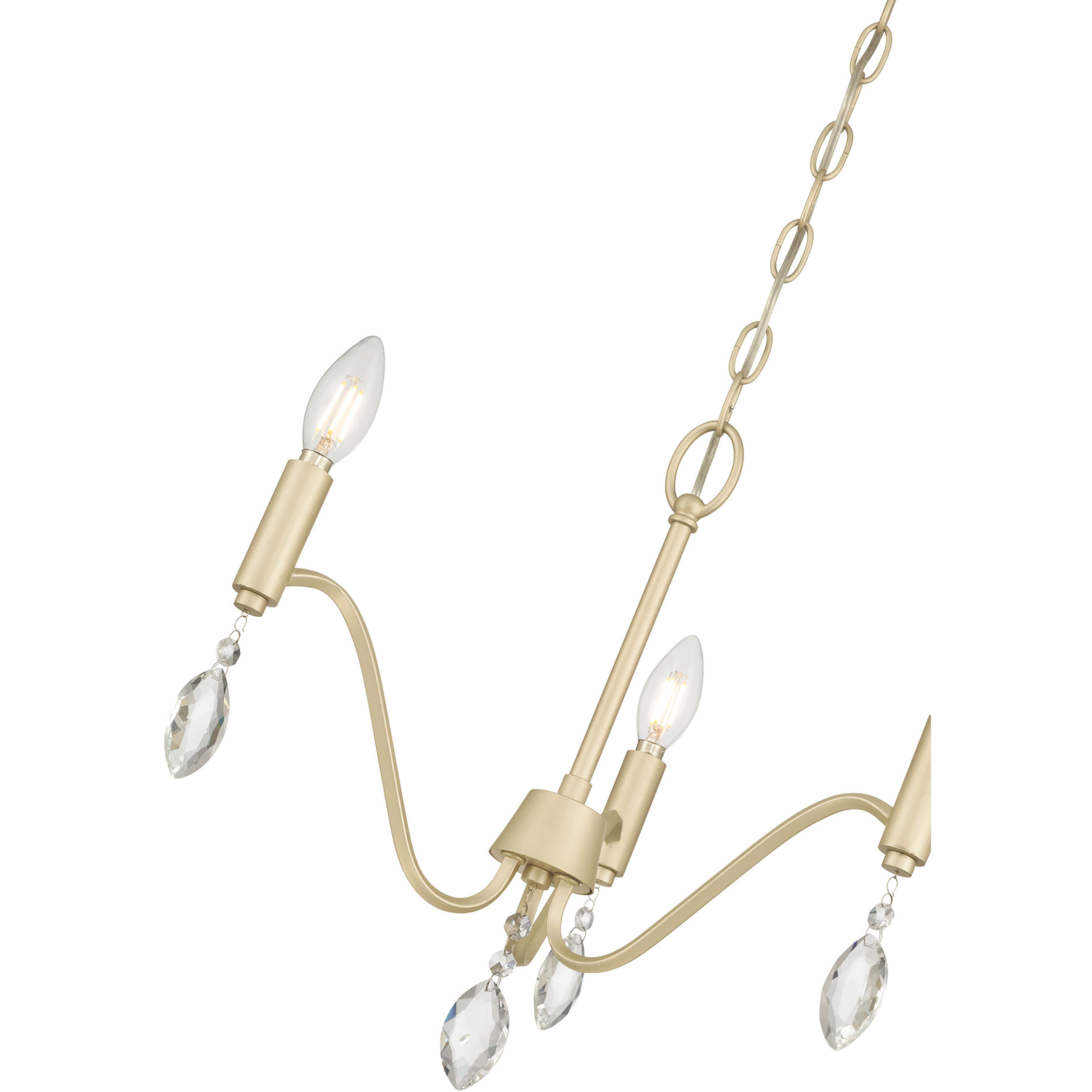 Aureline 3 Light 17.25 inch Aged Silver Chandelier Ceiling Light