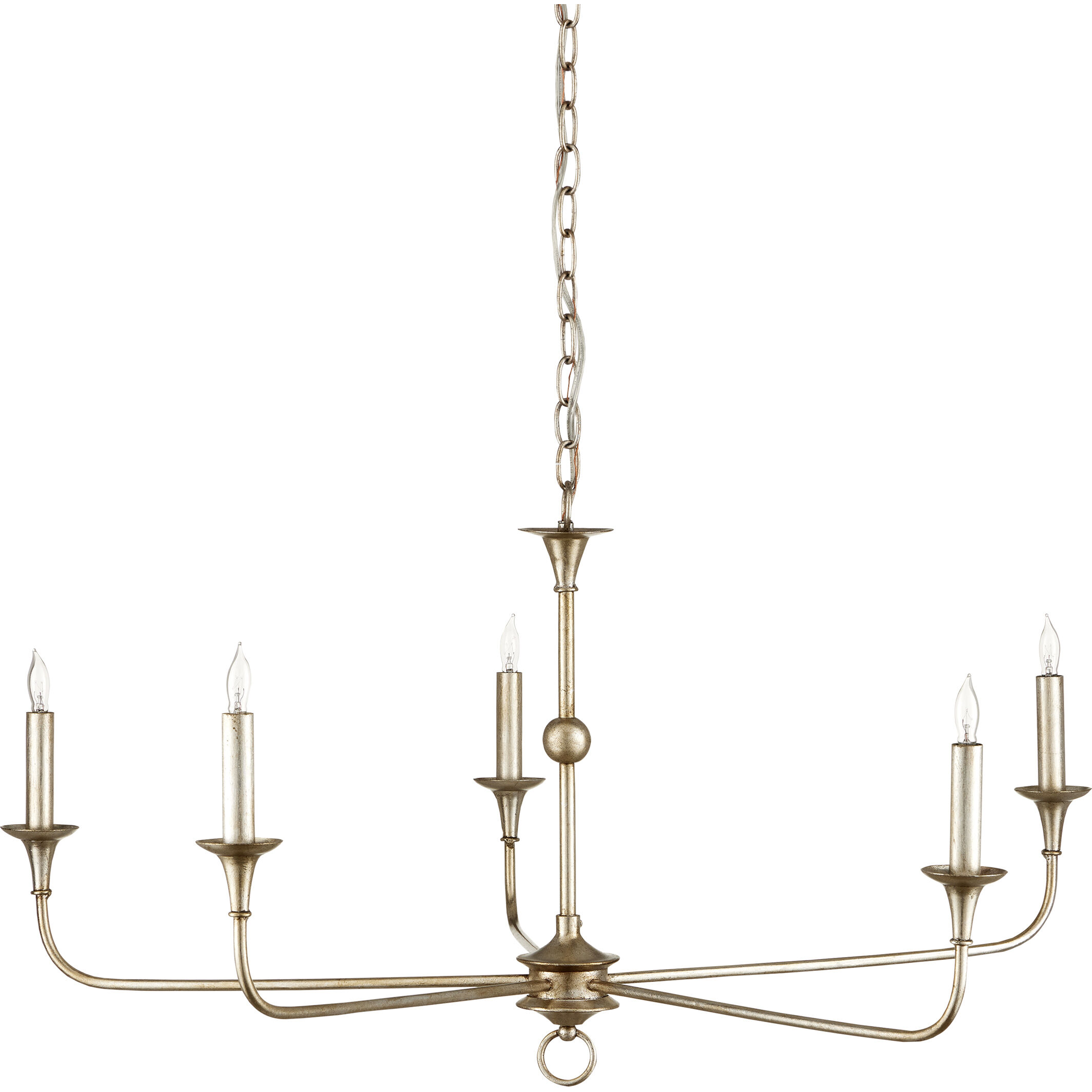 Nottaway 5 Light 36 inch Champagne Chandelier Ceiling Light, Small