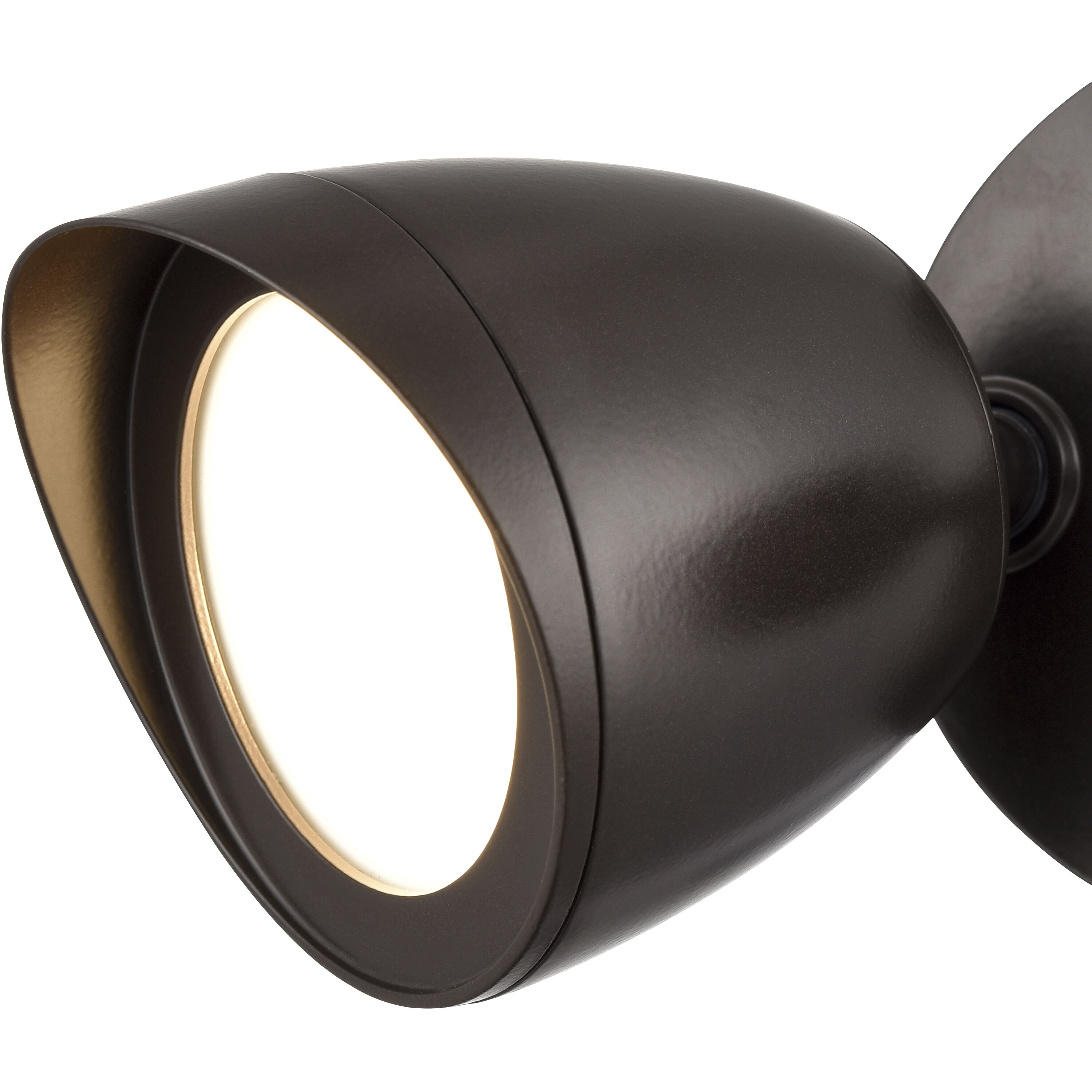 Twin Head Basic LED 4.25 inch Powder Coated Bronze Outdoor Security Flood Light