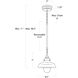 Maine 1 Light 8.5 inch White Pendant Ceiling Light, Small