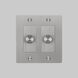 2G 100-120 Steel Dimmer Switch, LED