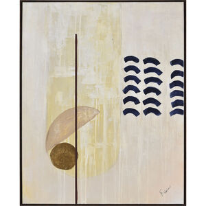 Navi Multicolor Texture and Gold Foil Canvas Art