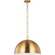 ED Ellen DeGeneres Whare 1 Light 24 inch Burnished Brass Pendant Ceiling Light