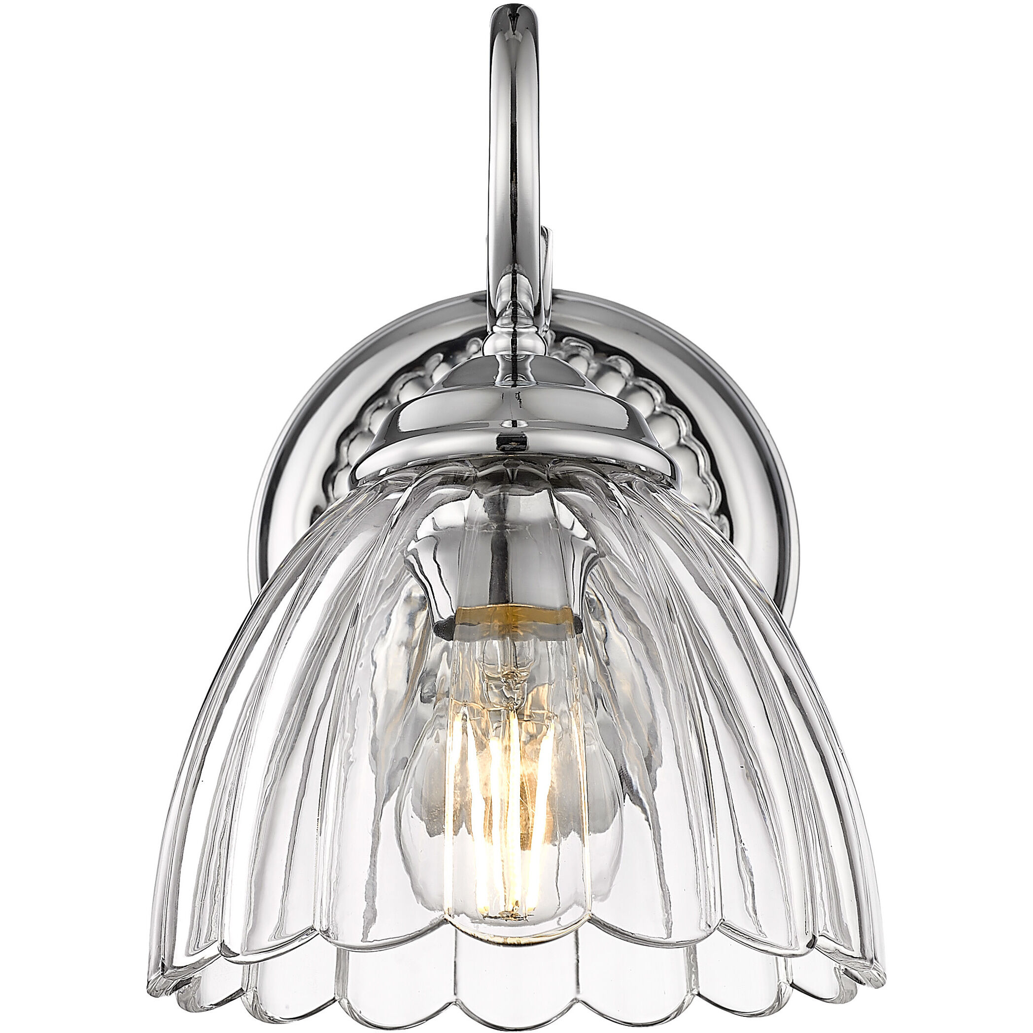 Audra 1 Light 6.88 inch Chrome Wall Sconce Wall Light