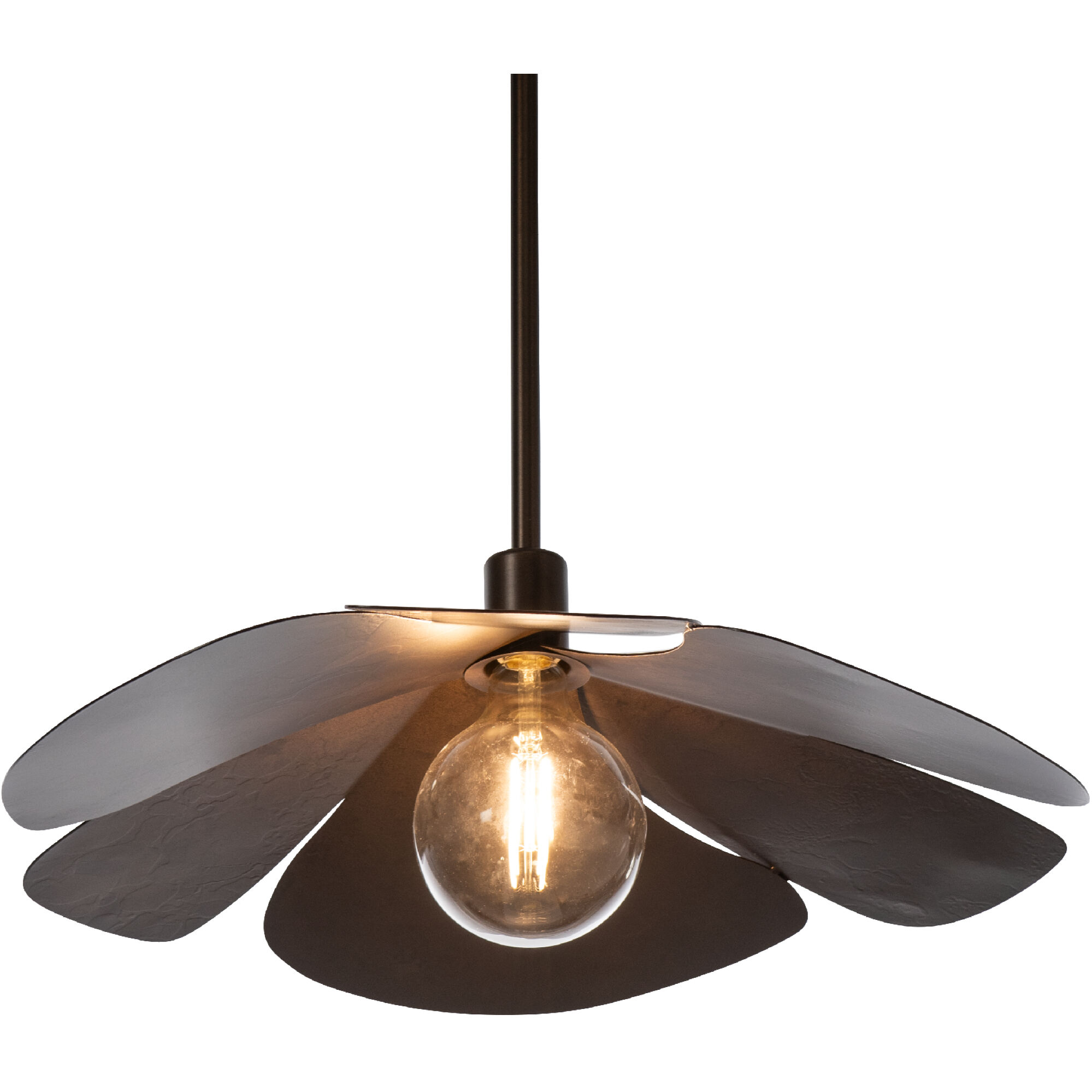 Hana 1 Light 23.3 inch Bronze Pendant Ceiling Light, Small