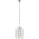 Isabella's Crown 1 Light 9.75 inch Chrome Mini Pendant Ceiling Light