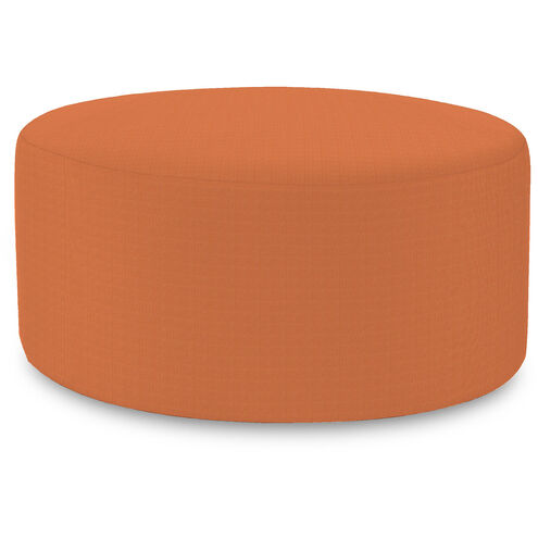 Universal 18 inch Seascape Canyon Outdoor Round Ottoman with Slipcover