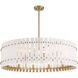 Bardon 12 Light 36 inch Celeste Brass Pendant Ceiling Light