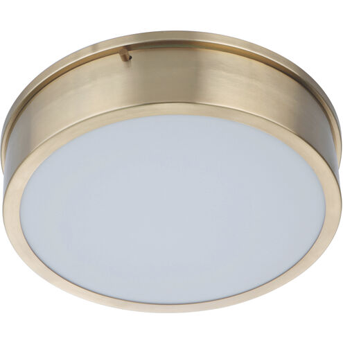 Fenn LED 13 inch Satin Brass Flushmount Ceiling Light