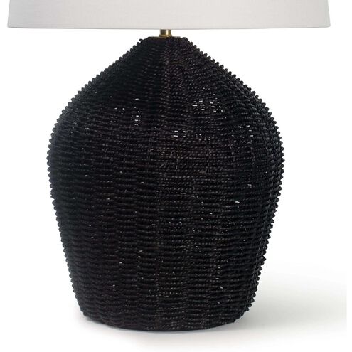 Georgian 28 inch 150.00 watt Black Table Lamp Portable Light