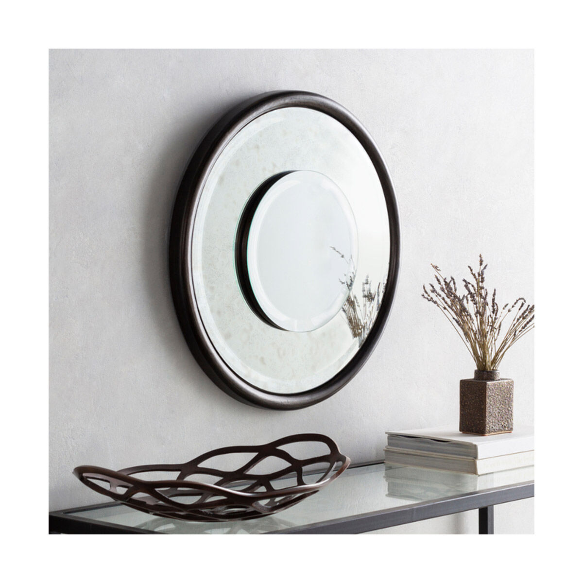 Turpin 26 X 26 inch Silver Mirrors, Round
