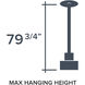 Neva LED 17.75 inch Matte Black Chandelier Ceiling Light