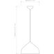 Ginestra 1 Light 11.81 inch Matte White Interior Pendant Light Ceiling Light