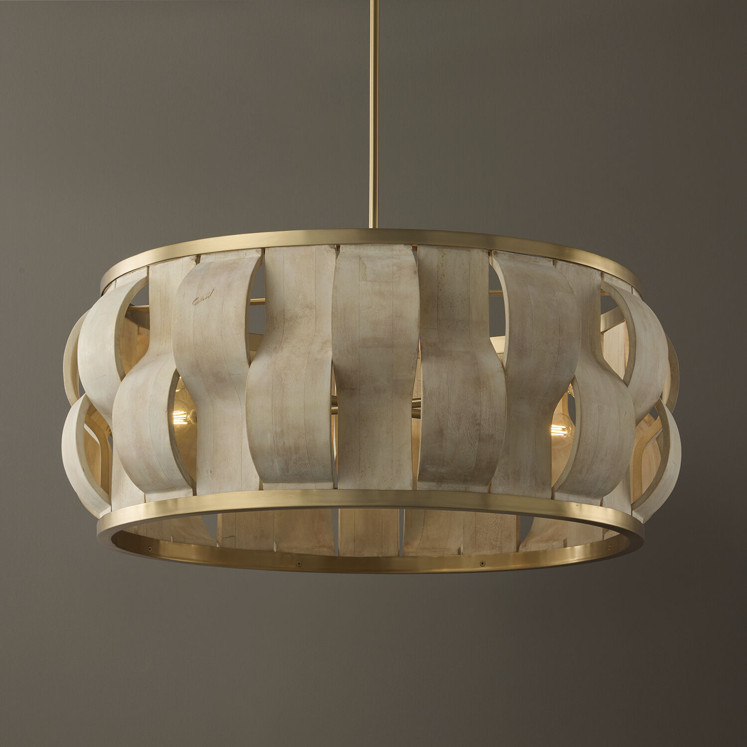 Willa 6 Light 32 inch Matte Brass Pendant Ceiling Light