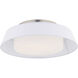 Chapeau LED 16 inch White Flush Mount Ceiling Light in 4000K, dweLED