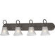 Elipse 4 Light 36 inch Painted Bronze Vanity Light Wall Light