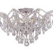 Maria Theresa 5 Light 19 inch Polished Chrome Semi Flush Ceiling Light in Clear Hand Cut