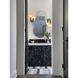 Whit 2 Light 7 inch Aged Brass/Black Wall Sconce Wall Light