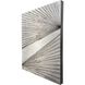 Enigma in Silver Beige and Black and Brown and Metallic Wall Sculpture, The Studio