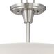 Pittman 2 Light 15 inch Brushed Nickel Semi Flush Mount Ceiling Light