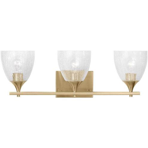 Drew & Jonathan Toffino 3 Light 26 inch Satin Brass Vanity Light Wall Light