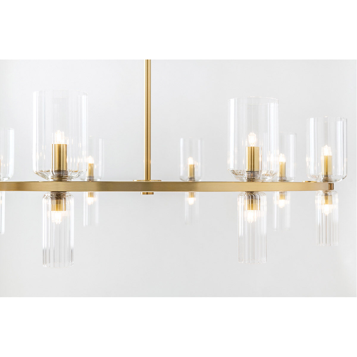 Tabitha 16 Light 34 inch Aged Brass Chandelier Ceiling Light