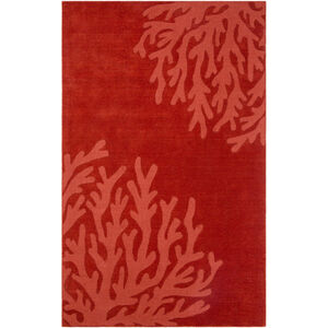 Mystique 132 X 96 inch Rust Handmade Rug, Rectangle