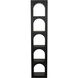 Aqueduct Matte Black Bookcase, C