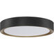 Malaga LED 23.75 inch Matte Black and White Flush Mount Ceiling Light