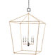 Denison 5 Light 31.5 inch Mole Black Lantern Pendant Ceiling Light, Grande