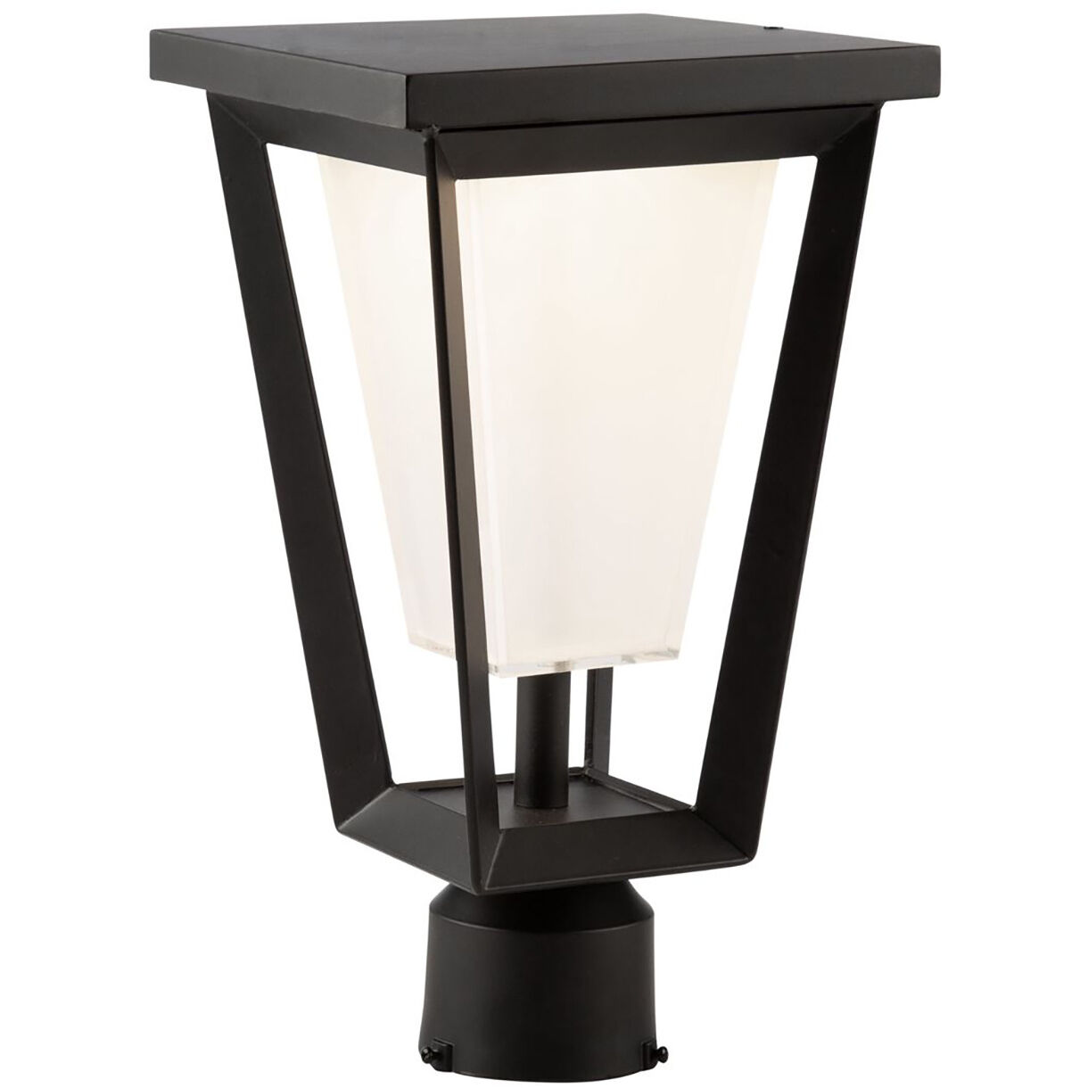 Waterbury LED 11 inch Black Outdoor Post Lantern, Coach Light