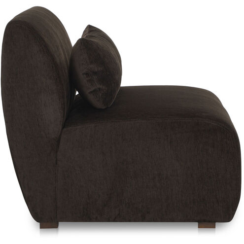 Amelia Dark Brown Slipper Chair