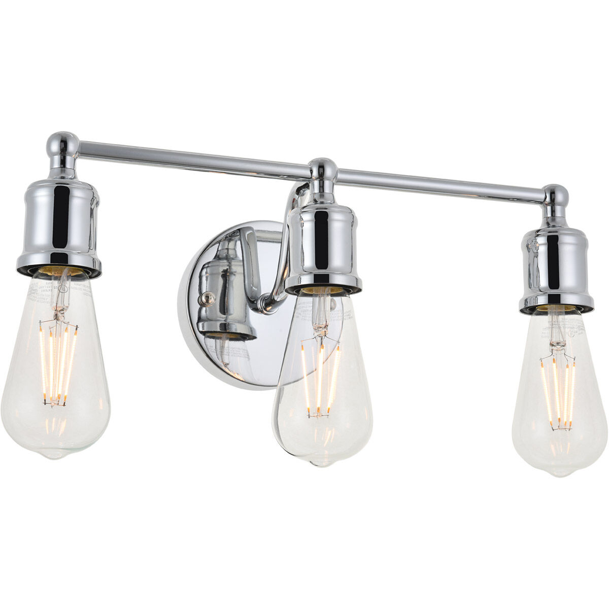 Serif 3 Light 15 inch Chrome Wall Sconce Wall Light