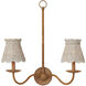 Annabelle Whitewash 6 inch Tapered Chandelier Shade, Suzanne Duin Collection