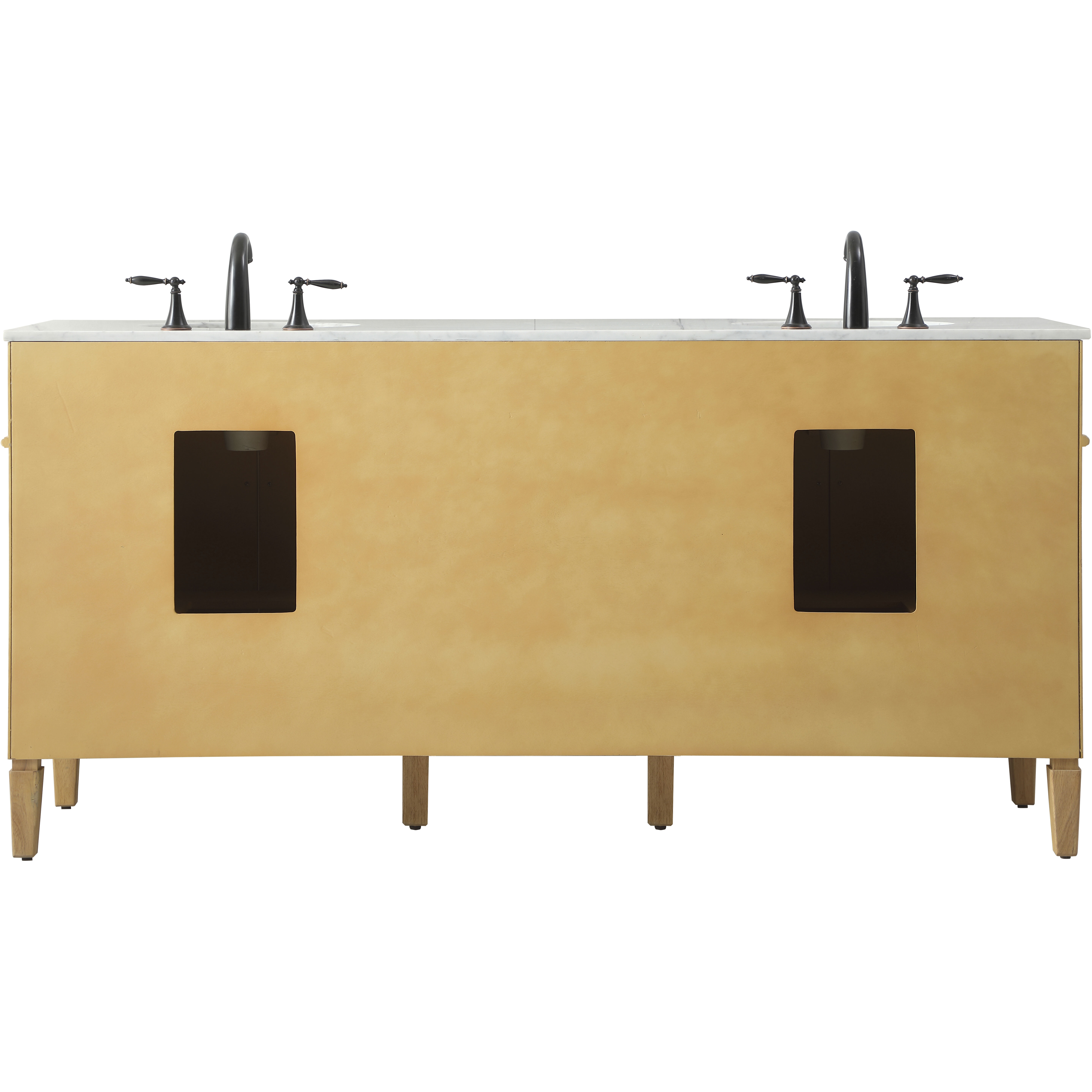 Park Avenue 72 X 22 X 35 inch Natural Wood Vanity Sink Set