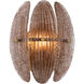 Marclaire 1 Light 9.25 inch Legacy Brass Wall Sconce Wall Light in Brown Textured Handmade Glass