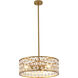 Canada 3 Light 19.7 inch Gold Chandelier Ceiling Light