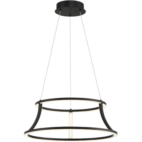 Cadoux LED 20 inch Black Chandelier Ceiling Light