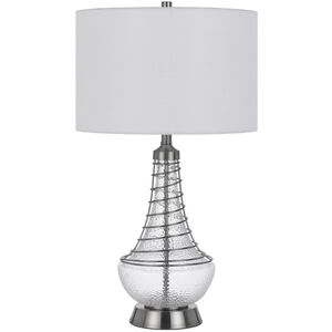 Baraboo 30 inch 150.00 watt Brushed Steel and Silver Table Lamp Portable Light