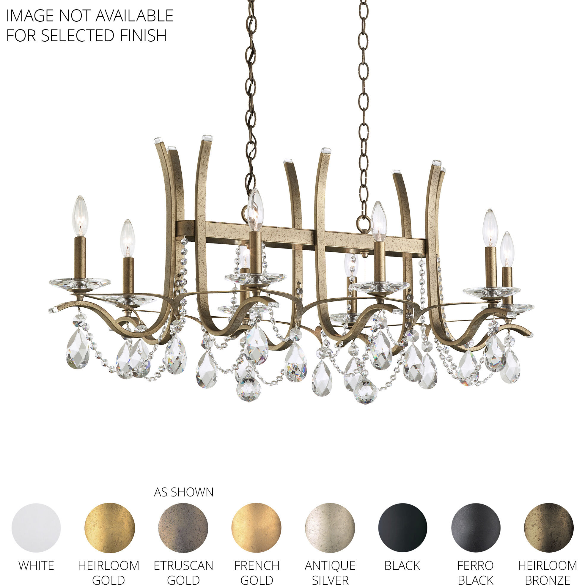 Vesca 8 Light 24 inch French Gold Chandelier Ceiling Light in Radiance