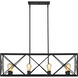 Brooklyn 8 Light 39 inch Matte Black Island Pendant Ceiling Light