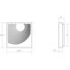 Dotwave LED 10 inch Textured White ADA Sconce Wall Light