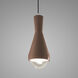 Radiance Collection 1 Light 5 inch Canyon Clay with Brushed Nickel Pendant Ceiling Light