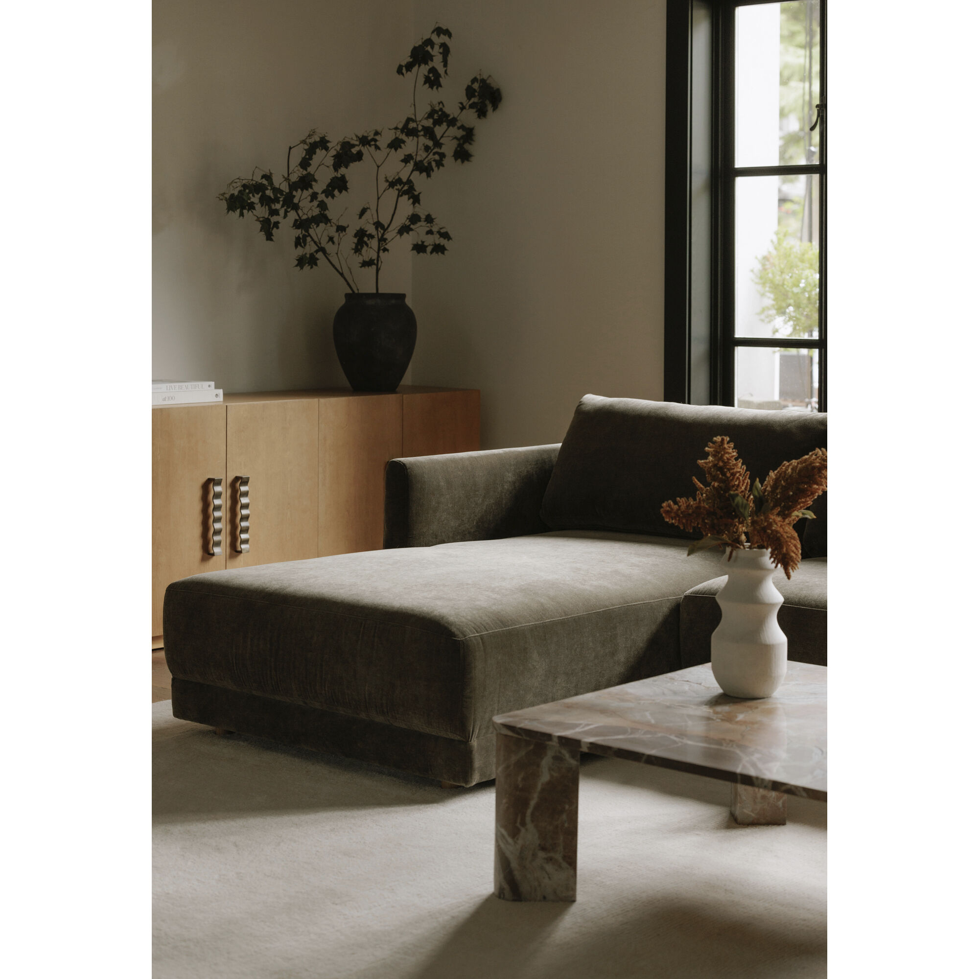 Bryn Green Sectional in Left, Left