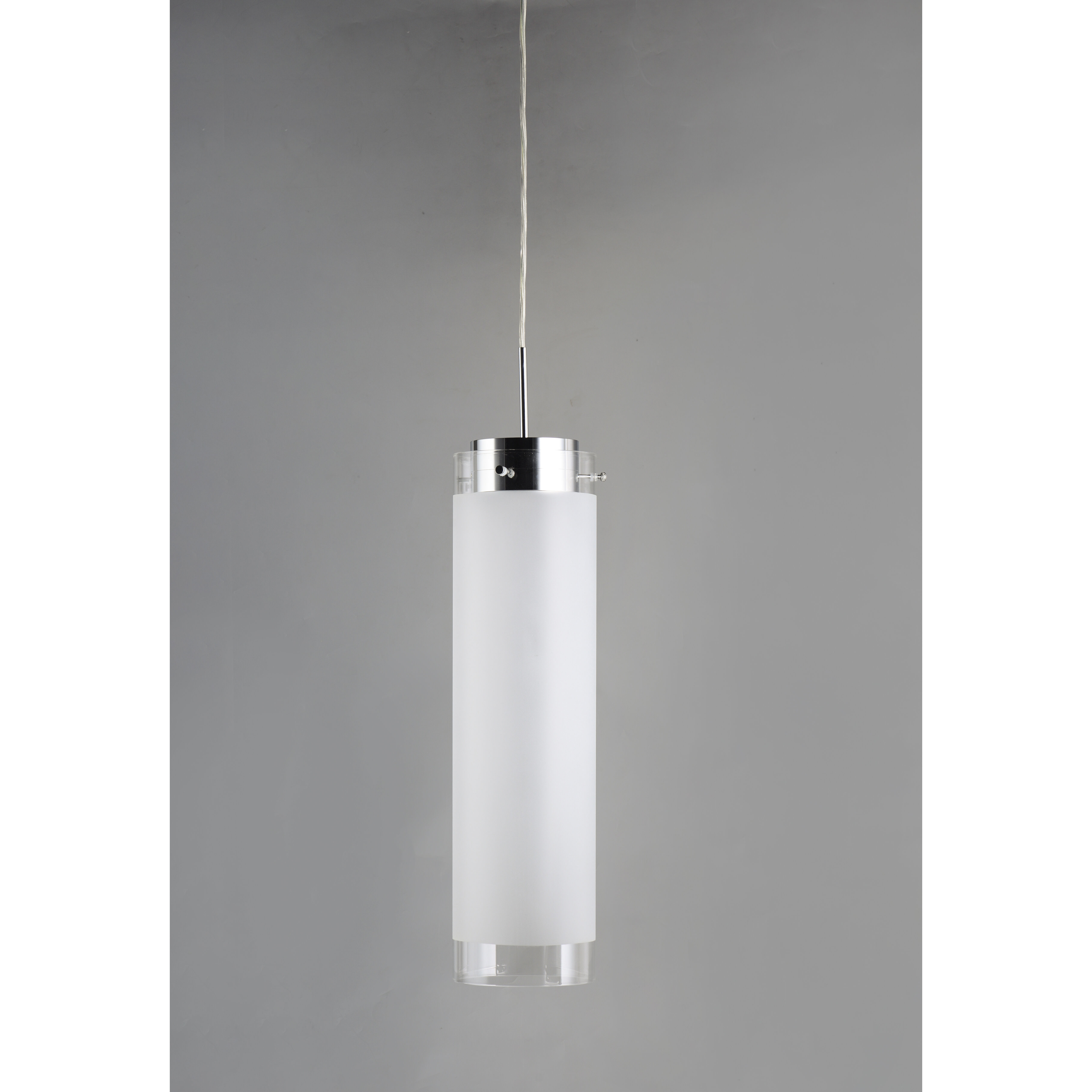 Scope LED 6 inch Polished Chrome Single Pendant Ceiling Light