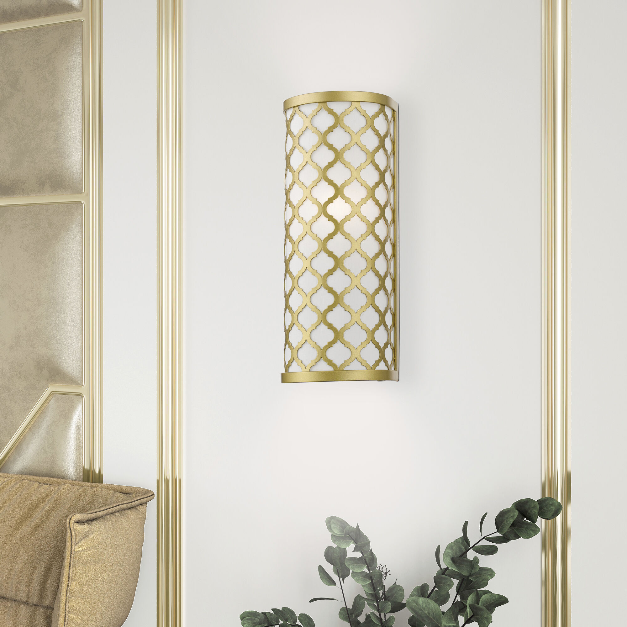 Arabesque 1 Light 5 inch Soft Gold ADA Single Sconce Wall Light, Single