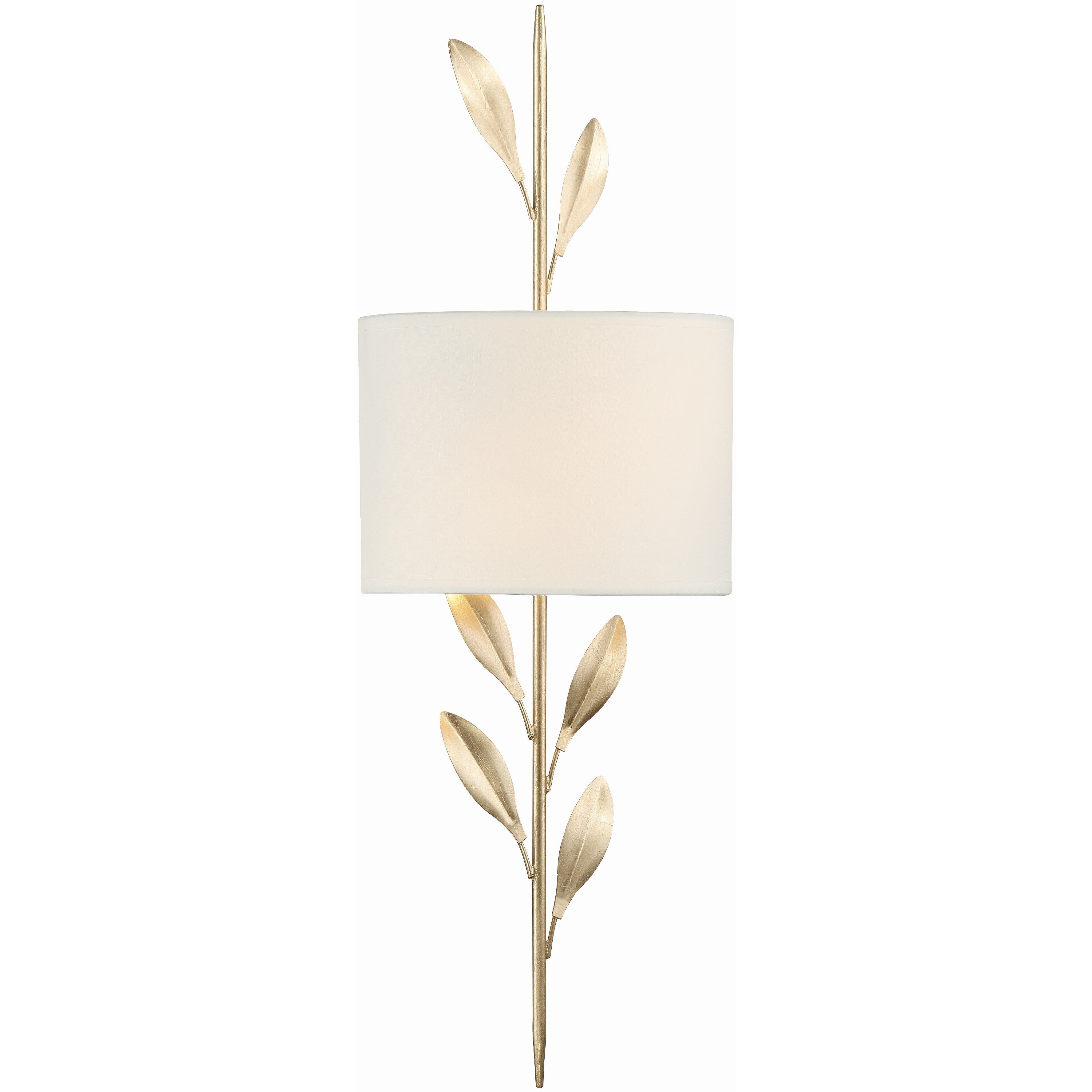 Broche Sconce Wall Light in Antique Gold